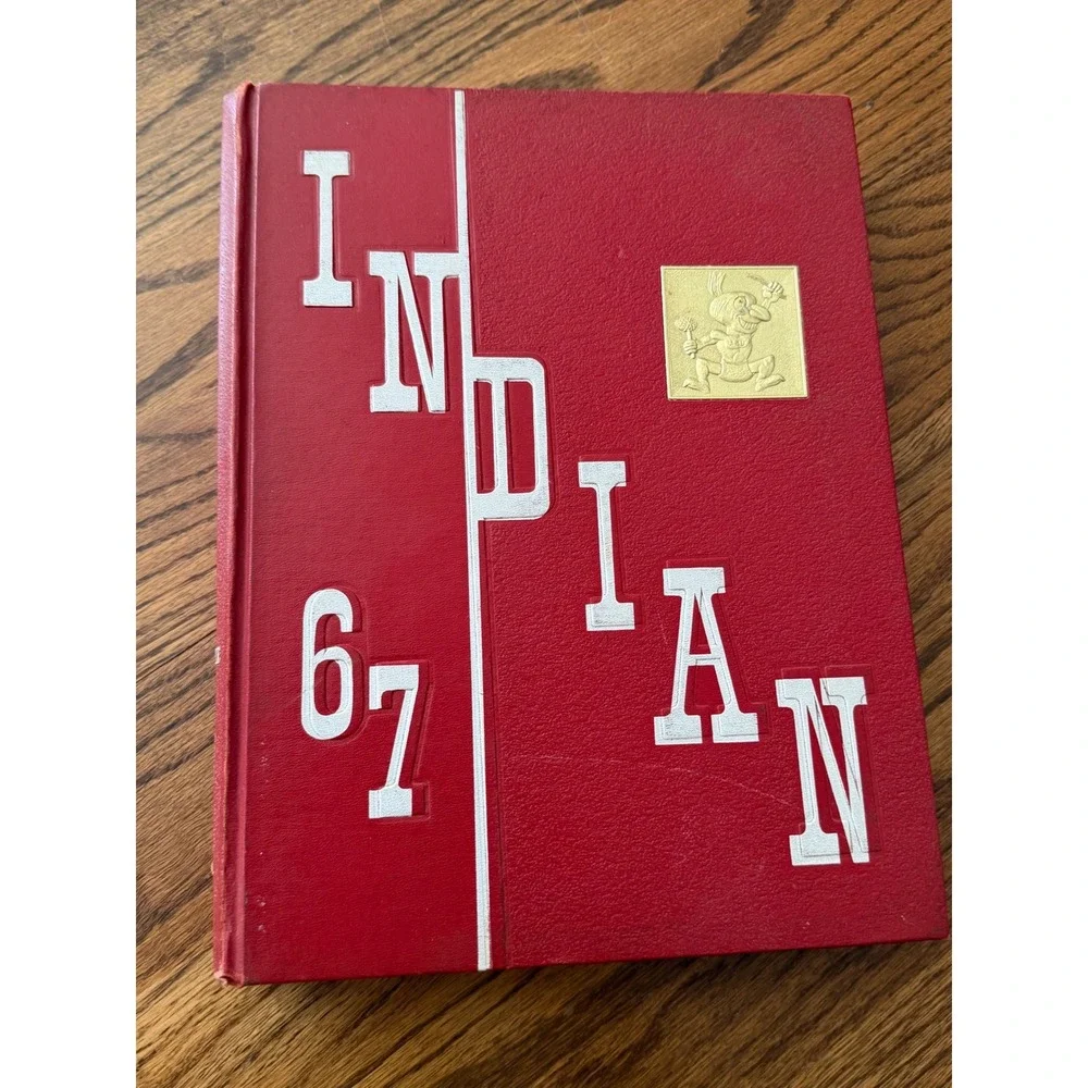 Vintage 1967 Arkansas State University Yearbook The Indian Volume 44 Red Hard